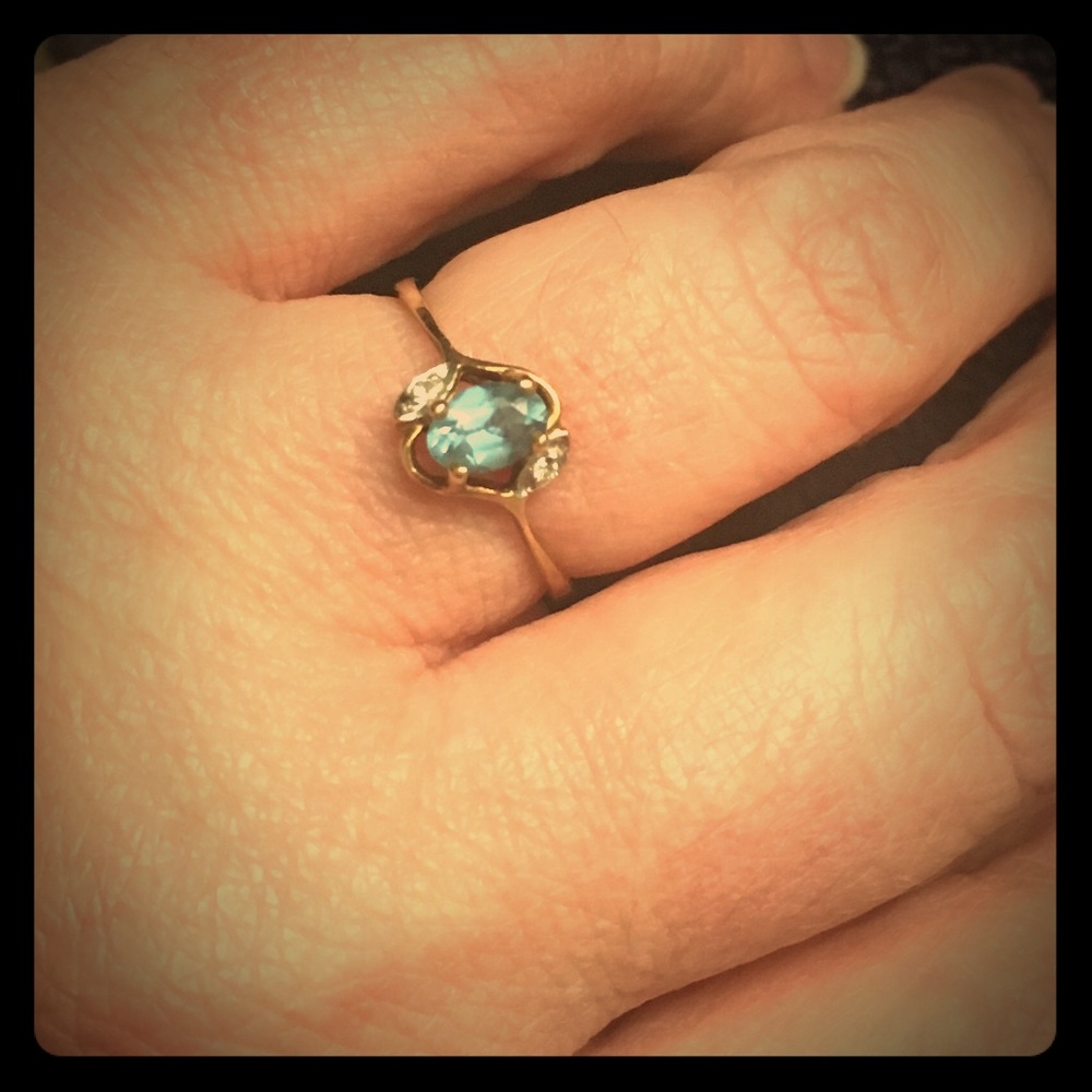 Vintage Blue Topaz ring